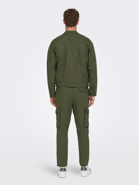 Only & Sons Only & Sons Hlače 22024998 Zelena Tapered Fit