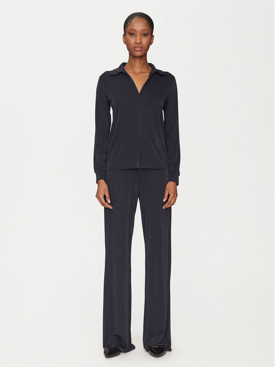 Marella Marella Komplet bluza in hlače kom 2515631011 Mornarsko modra Relaxed Fit