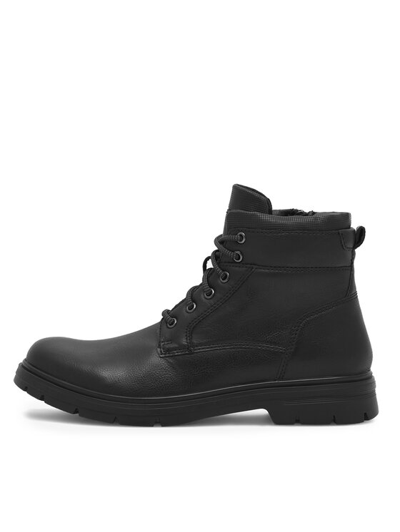 Lanetti Lanetti Schnürstiefeletten BENGAL-01 MBS Schwarz