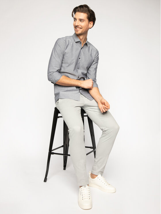 HUGO Hugo Сорочка Erondo 50425904 Сірий Extra Slim Fit