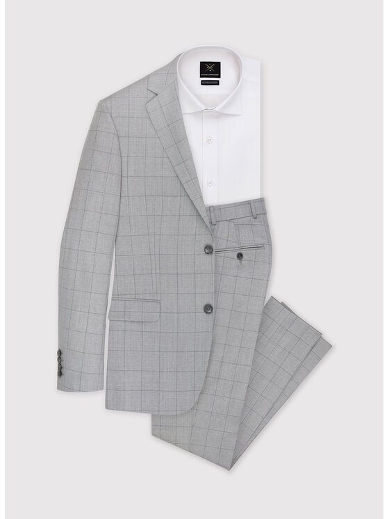 Pako Lorente Pako Lorente Spodnie garniturowe P23SP-6G-015 Szary Slim Fit