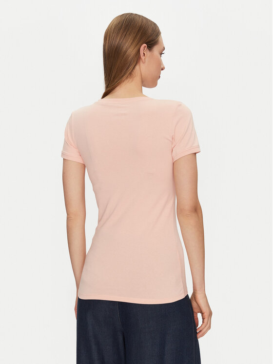 Guess Guess T-Shirt W2YI45 J1314 Oranžová Slim Fit