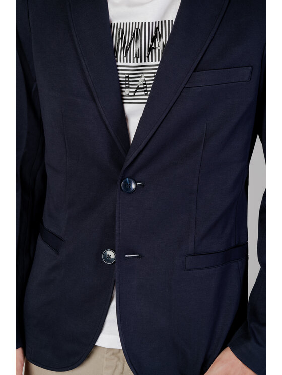 Armani Exchange Armani Exchange Marynarka 8NZG77 ZJ6JZ Niebieski Blazer Fit