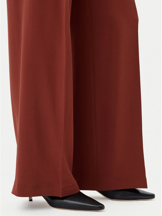PINKO PINKO Hlače iz tkanine Pergamino 100331 A213 Rjava Regular Fit