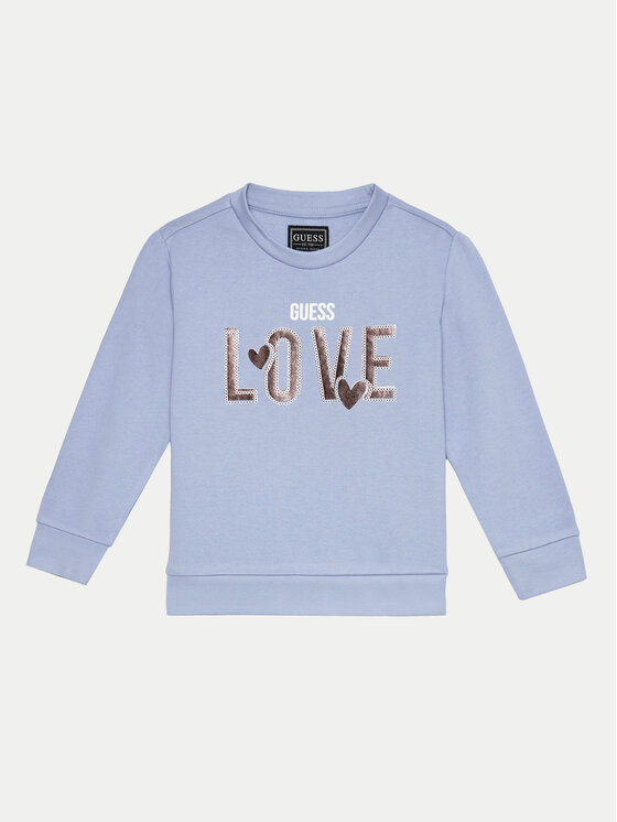 Guess Guess Суитшърт K4BQ03 KAX73 Светлосиньо Regular Fit