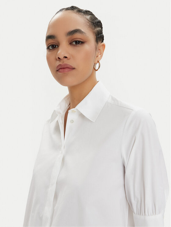 Marella Marella Sukienka koszulowa Ebert 2413221402 Biały Regular Fit