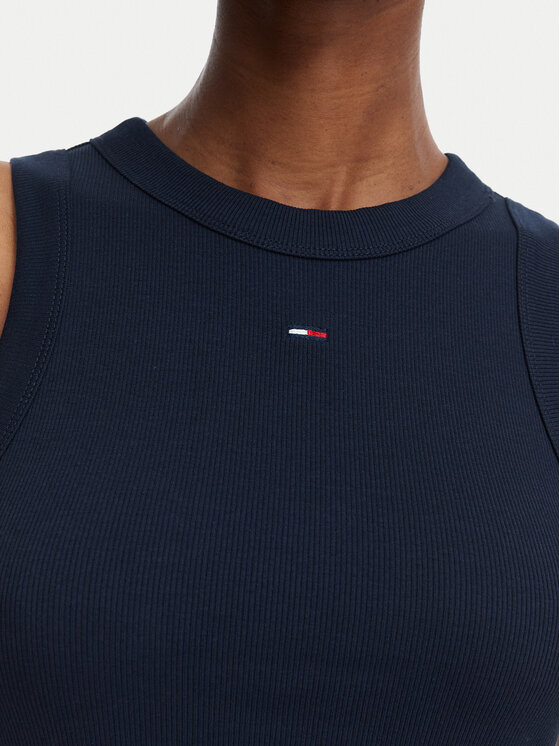 Tommy Jeans Tommy Jeans Ljetna haljina DW0DW22593 Tamnoplava Regular Fit