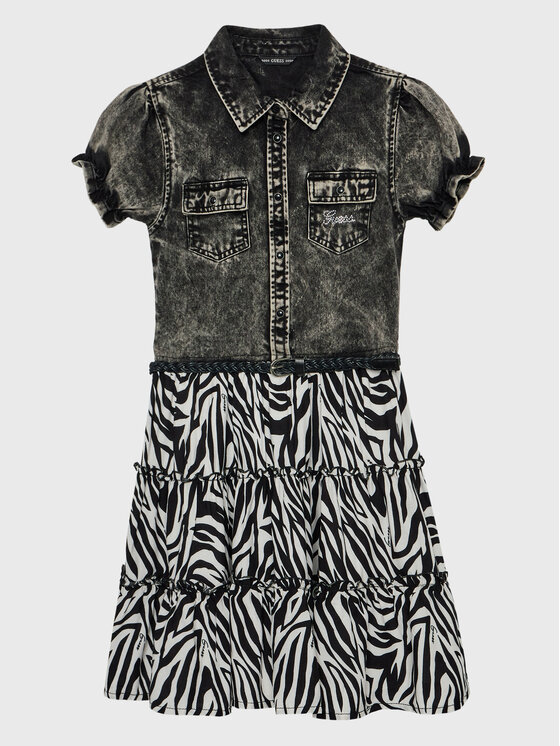 Guess Vestito da giorno J3RK47 D4IC0 Nero Regular Fit, taglia : 7Y