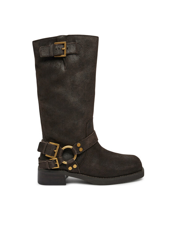 Cizme lungi riding MICHAEL Michael Kors 40F4CBFB9L Maro