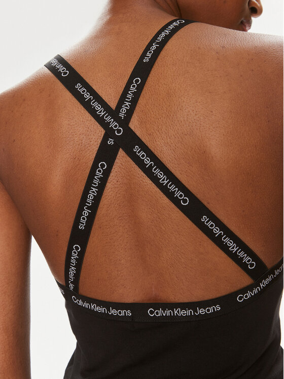 Calvin Klein Jeans Calvin Klein Jeans Topiņš Logo J20J223110 Melns Slim Fit