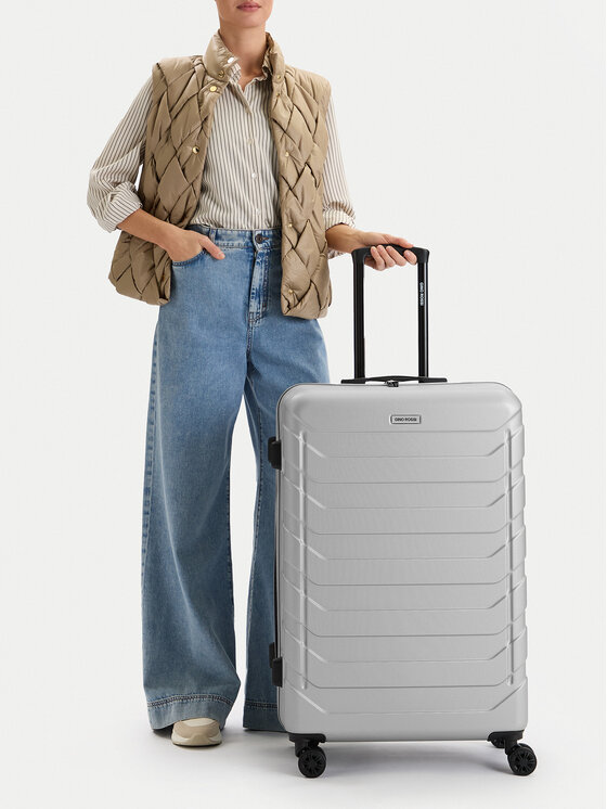 GINO ROSSI GINO ROSSI Veliki kofer C-GIN-L-003-05-SILVER Srebrna