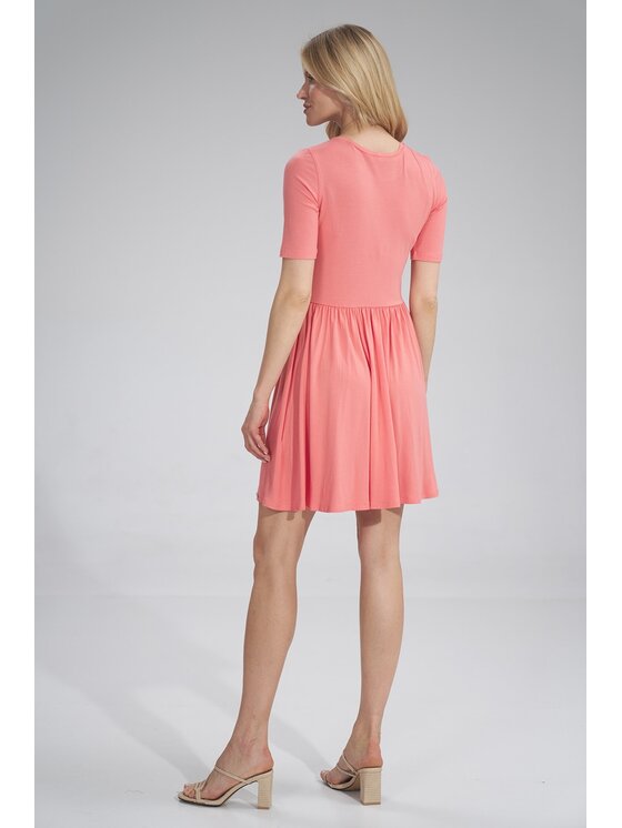 FIGL FIGL Šaty M751 Oranžová Regular Fit