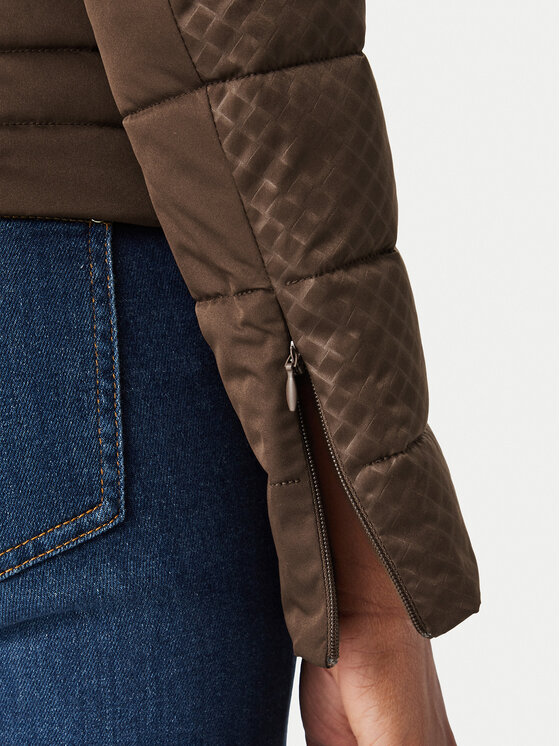 Guess Guess Μπουφάν μεταβατικό W6YL16 W2891 Σκούρο καφέ Slim Fit