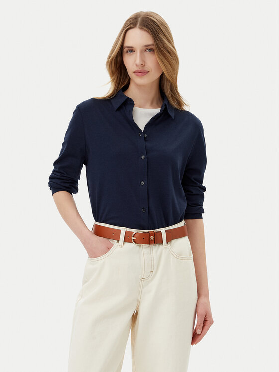 Tommy Hilfiger Tommy Hilfiger Cămașă WW0WW45983 Bleumarin Regular Fit