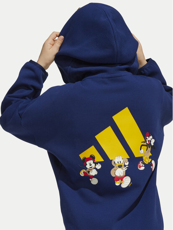 adidas adidas Bluză Disney Mickey Mouse JD4554 Bleumarin Loose Fit
