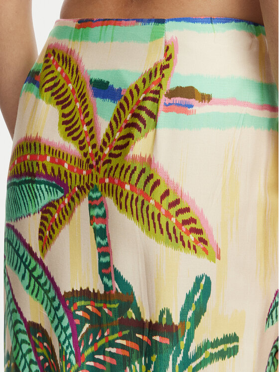 LOLA CASADEMUNT LOLA CASADEMUNT Midi sijonas LS2608001 Kreminė Regular Fit