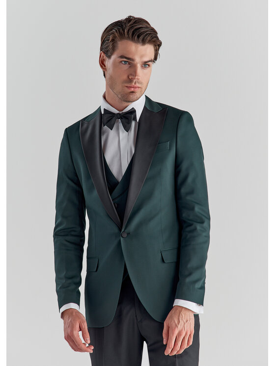 Pako Lorente Pako Lorente Kamizelka P22SF-8S-005 Zielony Slim Fit