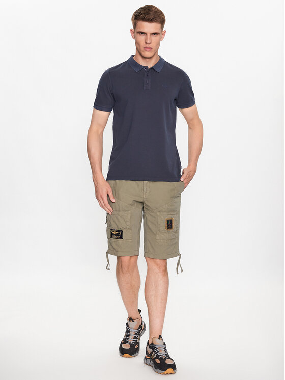 Aeronautica Militare Aeronautica Militare Pantaloncini di tessuto 231BE041CT1122 Verde Regular Fit