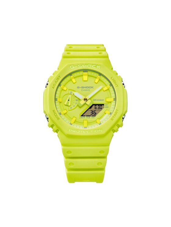 G-Shock Hodinky GA-2100-9A9ER Žltá
