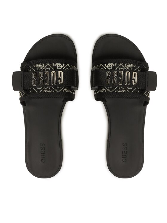 Guess Guess Klapki Elyze2 FL6E2L FAL19 Czarny
