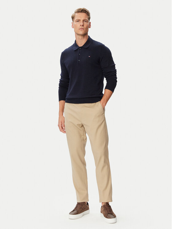 Tommy Hilfiger Tommy Hilfiger Пуловер Essential MW0MW14745 Тъмнобежов Regular Fit