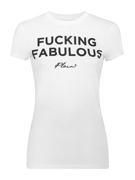 PHILIPP PLEIN PHILIPP PLEIN T-Shirt 3053 Biały Regular Fit