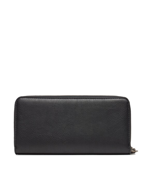 Calvin Klein Calvin Klein Didelė Moteriška Piniginė Ultralight Zip Around W/Wristlet K60K611498 Juoda