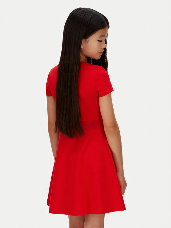 Calvin Klein Jeans Calvin Klein Jeans Kleid für den Alltag IG0IG03099 Rot Regular Fit