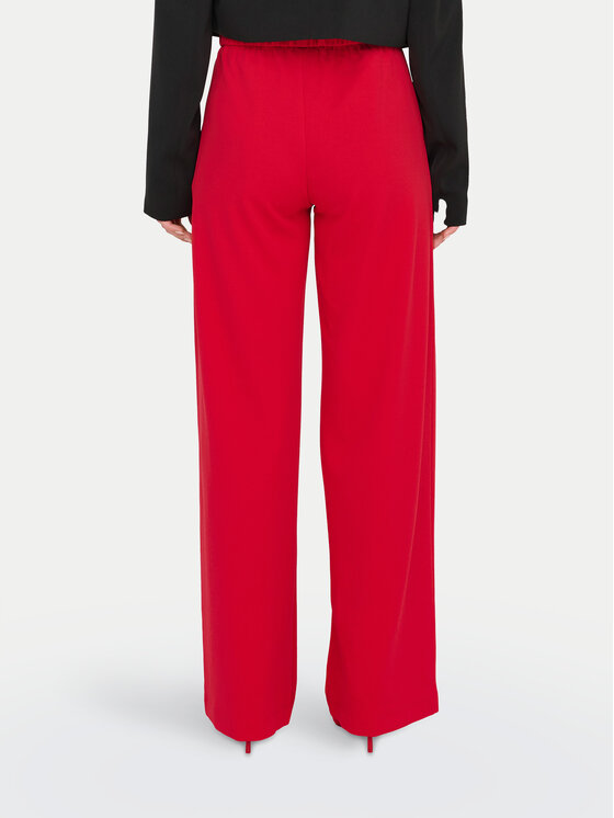 JDY JDY Spodnie materiałowe Geggo 15208430 Czerwony Wide Leg