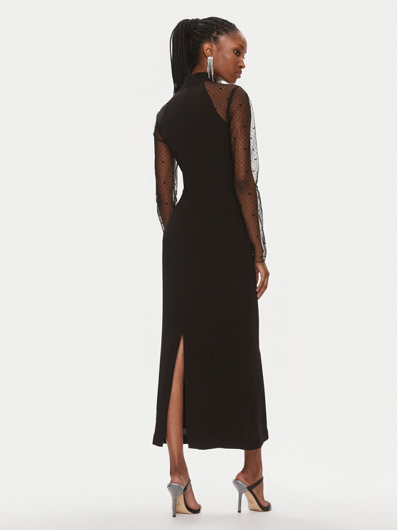 KARL LAGERFELD KARL LAGERFELD Cocktail obleka 240W1303 Črna Slim Fit