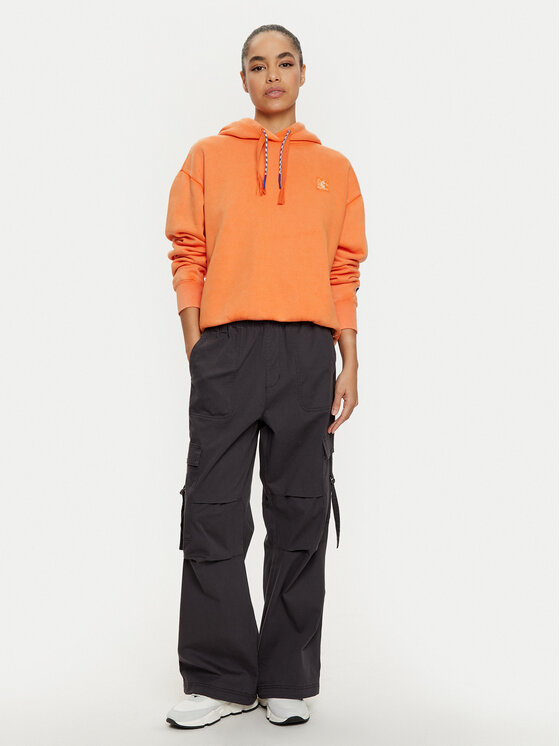 Champion Champion Majica dugih rukava 117441 Narančasta Loose Fit