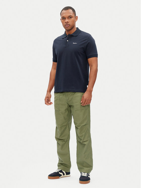 Pepe Jeans Pepe Jeans Polokošeľa Essential PM542298 Tmavomodrá Regular Fit