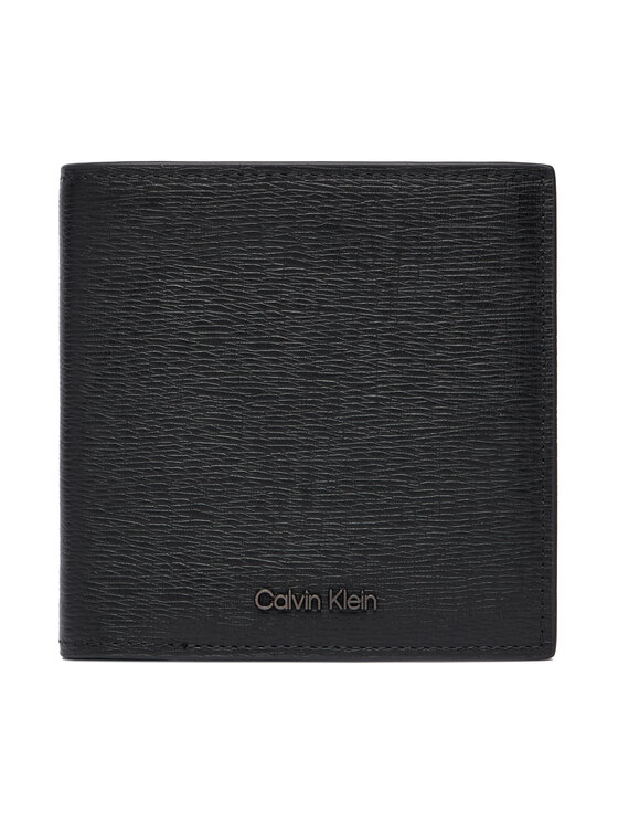 Calvin Klein Calvin Klein Велике Чоловіче Портмоне Saffiano Ew Slim Trifold W Card LV04D1075G Чорний