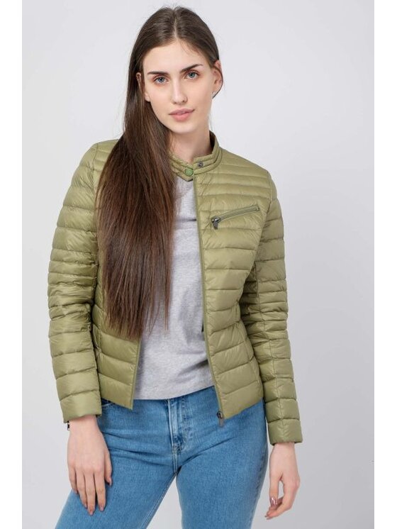 Jott Jott Kurtka puchowa Nina Zielony Fitted Fit