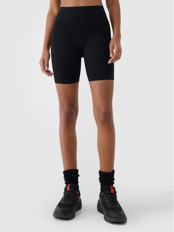 4F 4F Szorty sportowe MULTI ACTIVE Czarny Slim Fit