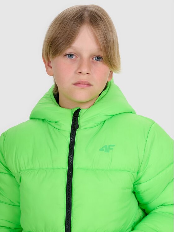 4F 4F Giubbotto piumino 4FJRAW25TDJAM0809-45N Verde Regular Fit
