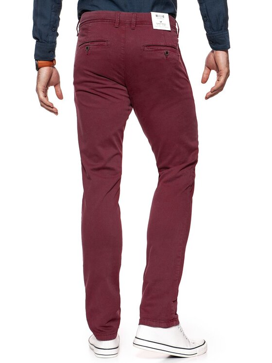 Mustang Mustang Chinosy CLASSIC CHINO Czerwony Regular Fit