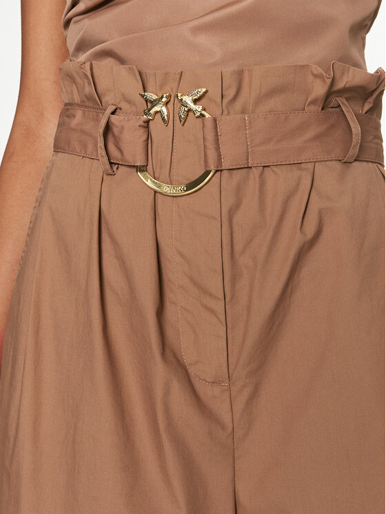 PINKO Pinko Sijonkelnės Poseidone 103006 A1N3 Ruda Relaxed Fit