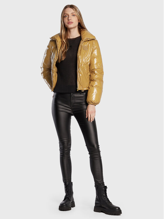 PINKO PINKO Zimska jakna Irene 1G1809 A00N Smeđa Regular Fit