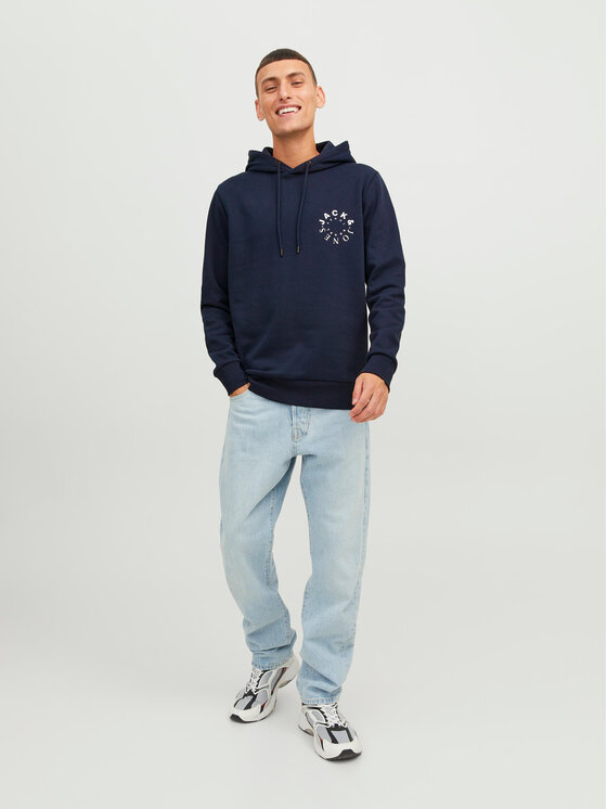 Jack&Jones Jack&Jones Majica dugih rukava Warrior 12242543 Tamnoplava Regular Fit