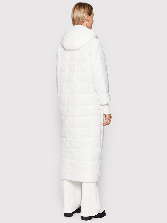 Patrizia Pepe Patrizia Pepe Μπουφάν μεταβατικό 8O0042/A116-W146 Λευκό Relaxed Fit