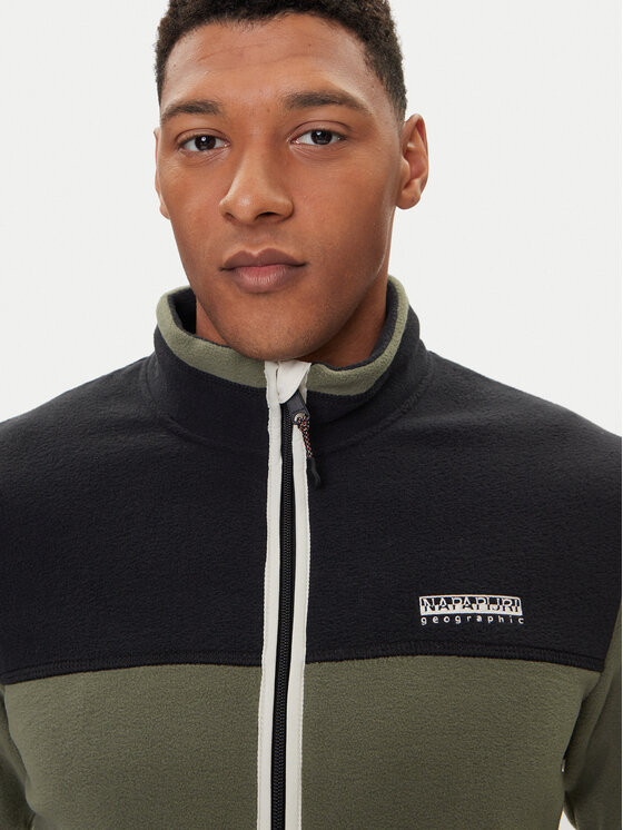 Napapijri Napapijri Felpa di pile T-Dergana NP0A88V1 Verde Regular Fit