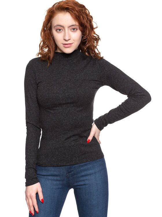 Lee Lee Maglione FUNNEL NECK LS Grigio Slim Fit