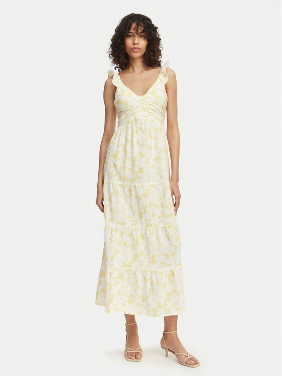 Vero Moda Rochie de vară Dichte 10341603 Galben Regular Fit