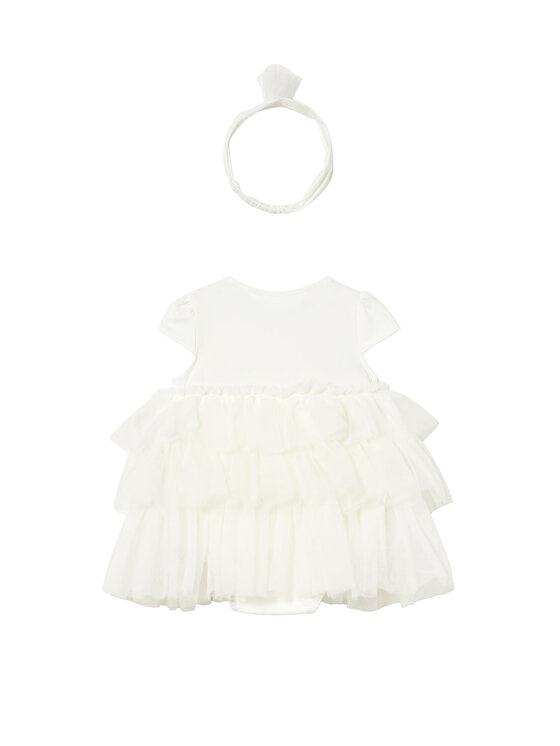 Mayoral Mayoral Vestito elegante 1601 Bianco Regular Fit