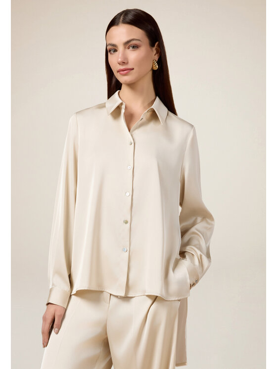 Oltre Oltre Camicia 5125R003035N011 Écru Regular Fit
