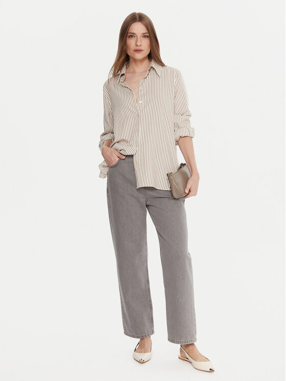 Marella Marella Jeans 2523186084 Grigio Mom Fit