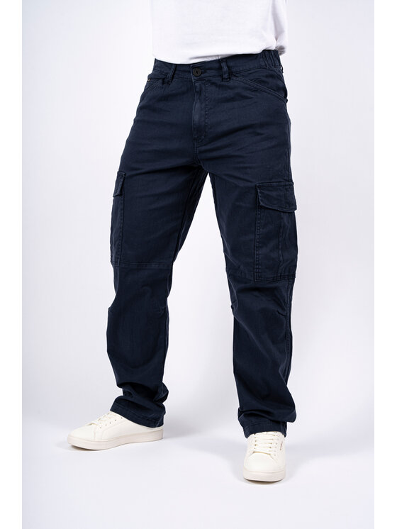 Marcus Marcus Pantaloni di tessuto Jeremy Cargo Blu Regular Fit
