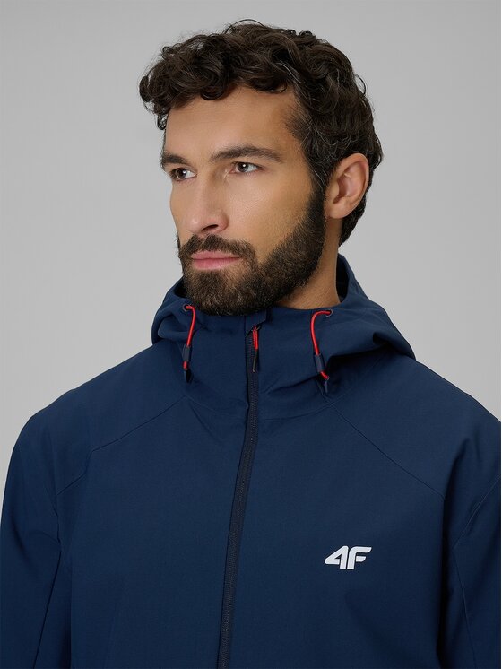 4F 4F Kurtka przejściowa MIDSHOP TEXTILE Granatowy Regular Fit