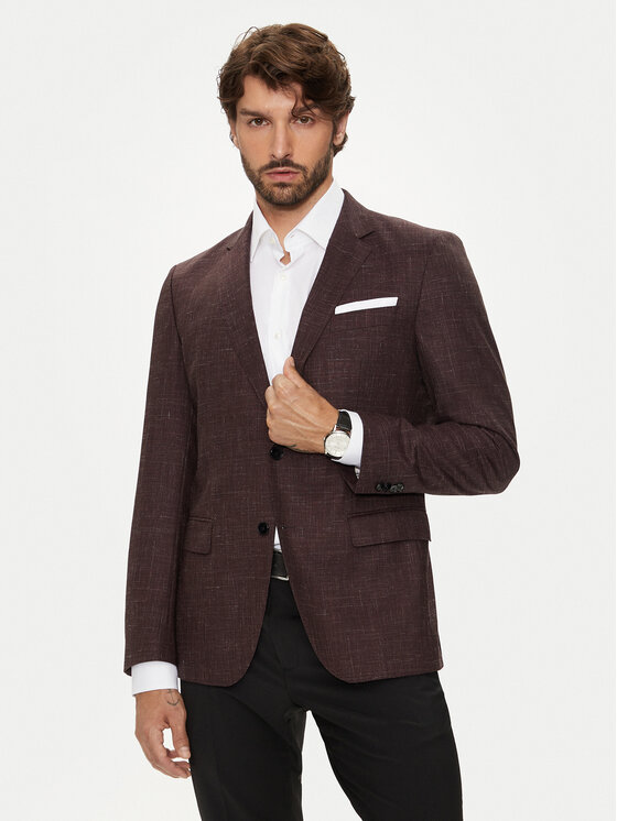 Boss Bleizers H-Hutson-224 50521645 Bordo Slim Fit